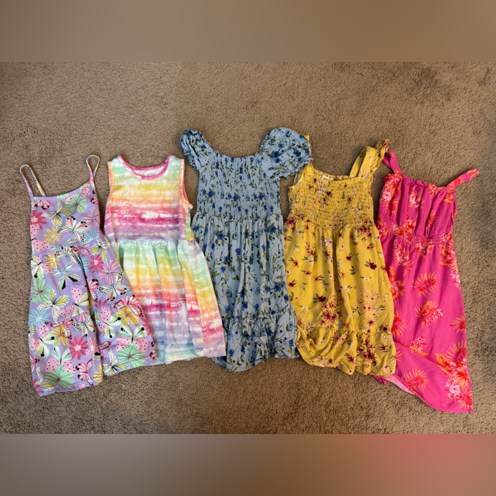 Colorful Girl’s Summer Dresses Set